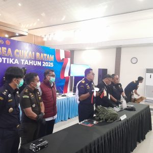 BC Batam Ungkap Dua Kasus Narkotika pada 2025, Barang Bukti 1 Kilogram Lebih